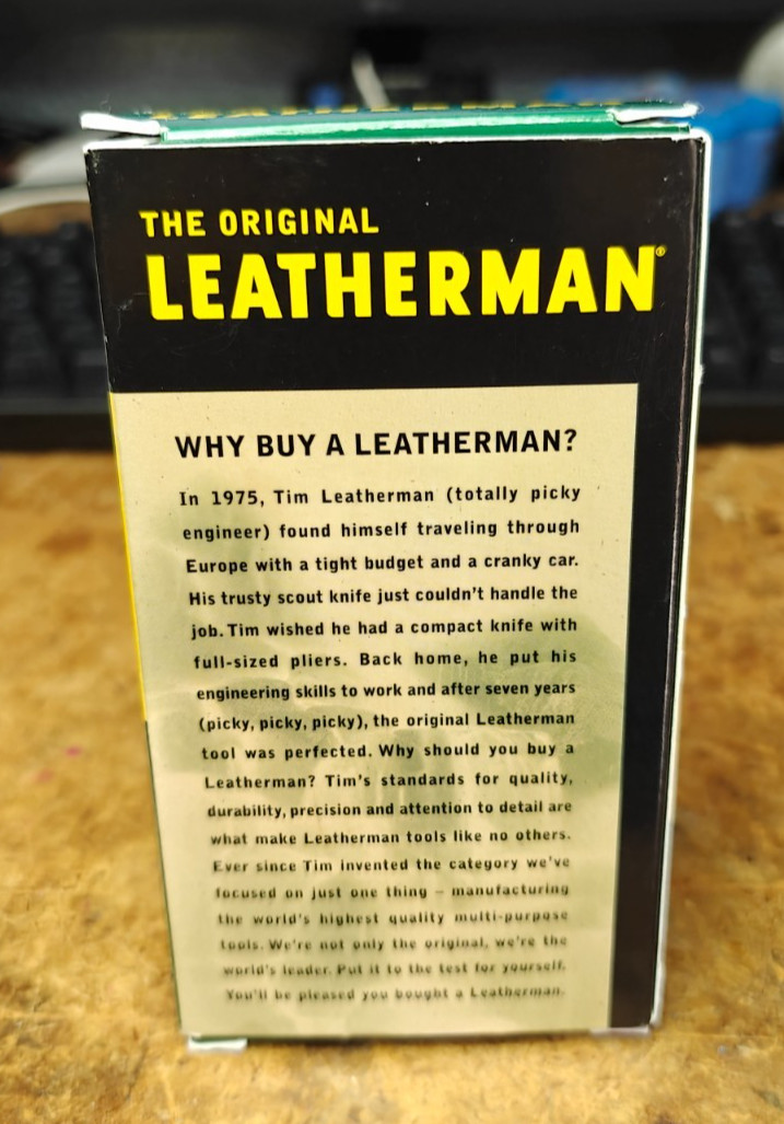Leatherman Original Wave Leather Sheath 1st Generation Multitool Box Complete