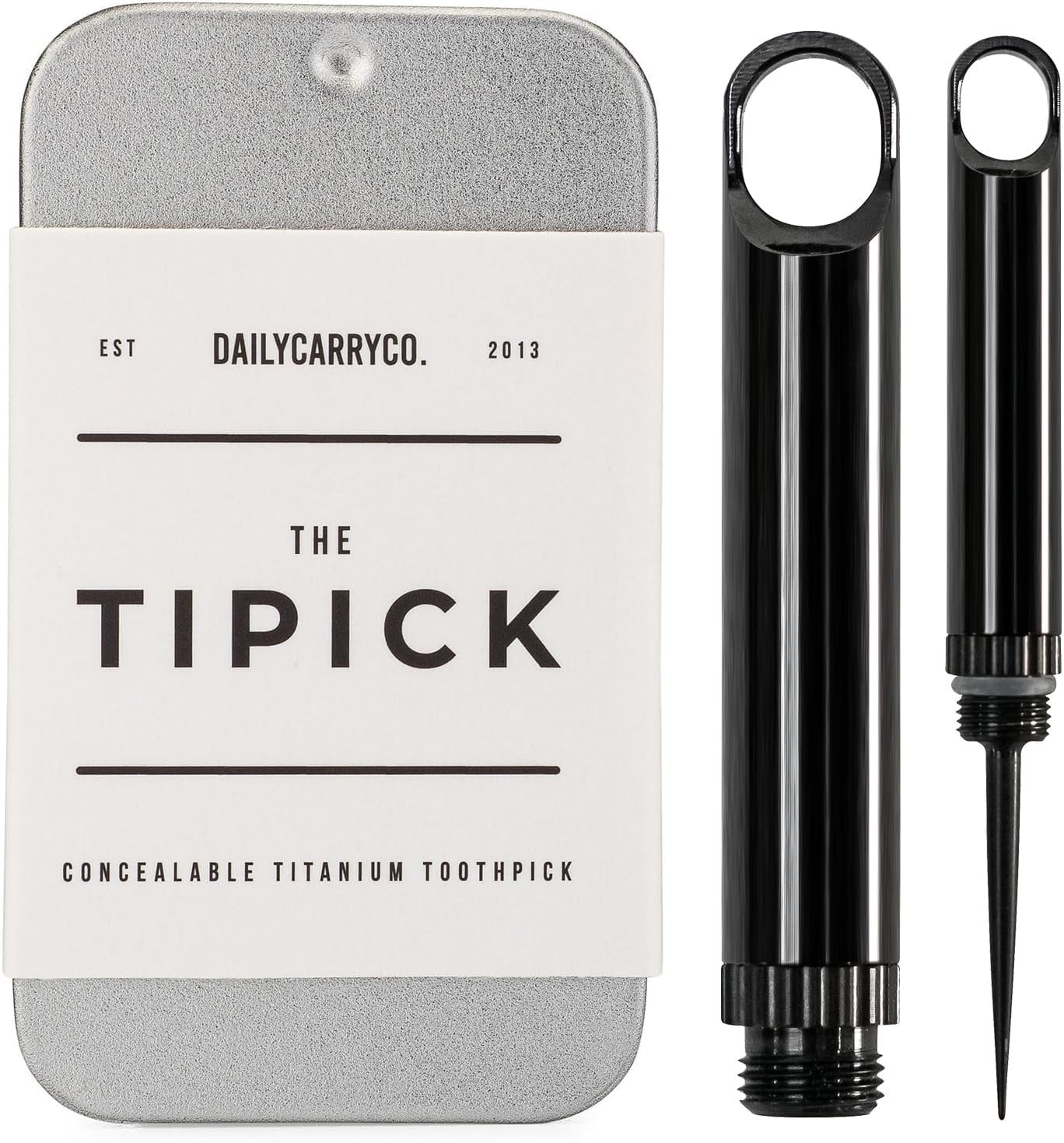 TiPick Titanium Toothpick Holder