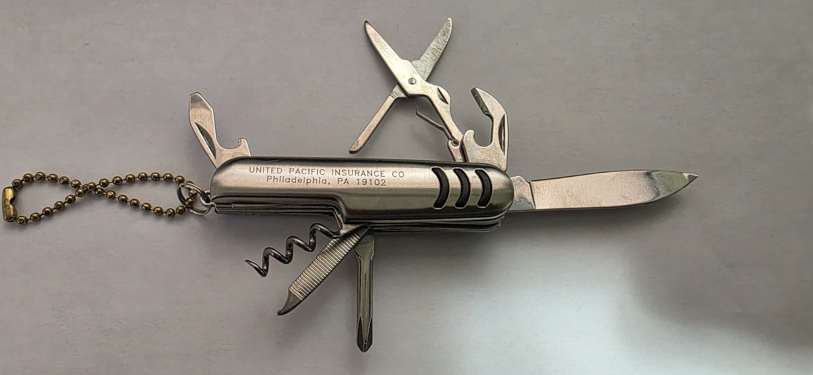 7-in-1 Multiuse Pocket Knife Utility Hand Tool Scissors, Can Opener. 3″ Long