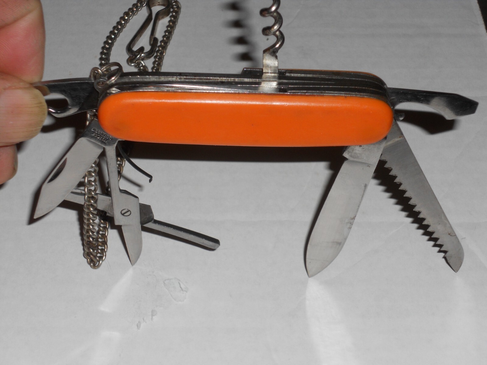 STIHL Pocket Knife With Multi Function Inox Solingen Germany No Marks On Blades