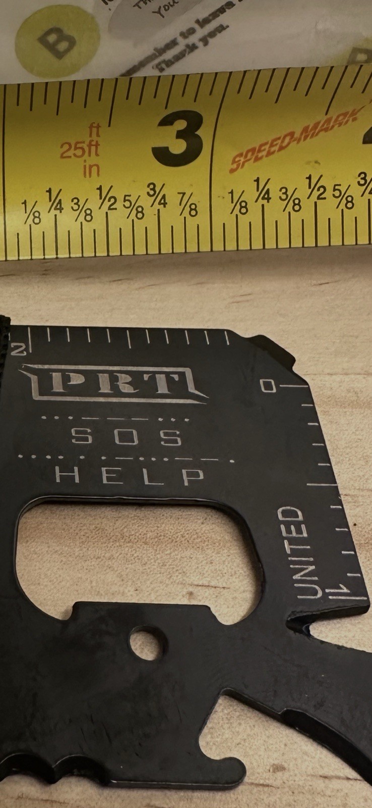 “PRT SOS HELP” Branded DeltaHalo Credit Card Multitool 14 in 1 Survival