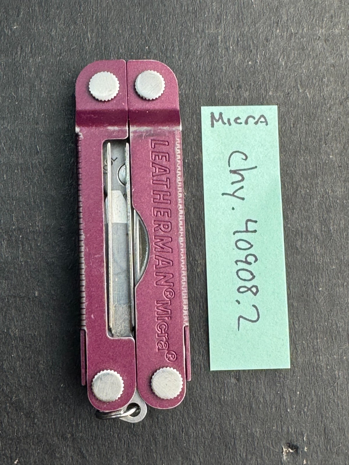 Leatherman Micra 10 in 1 Multitool Anodized Aluminum – Cherry