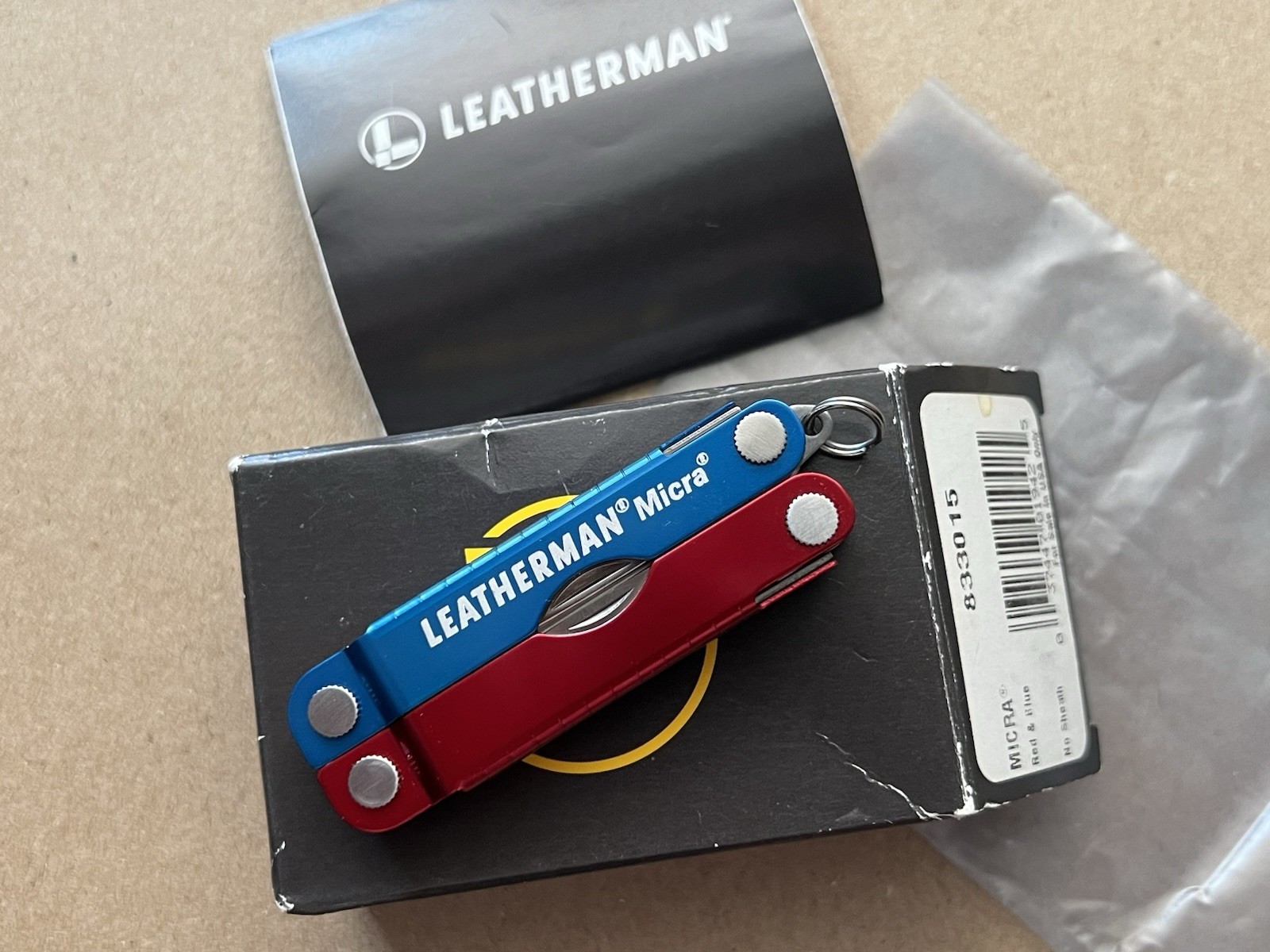 LEATHERMAN Micra – Red & Blue, Mint in Box, Rare.