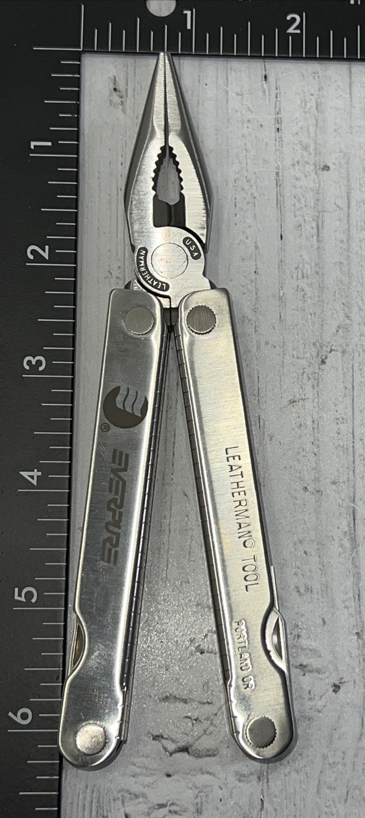 Vintage Leatherman Survival Pocket Multi-Tool 1997 w Leather Sheath New In Box