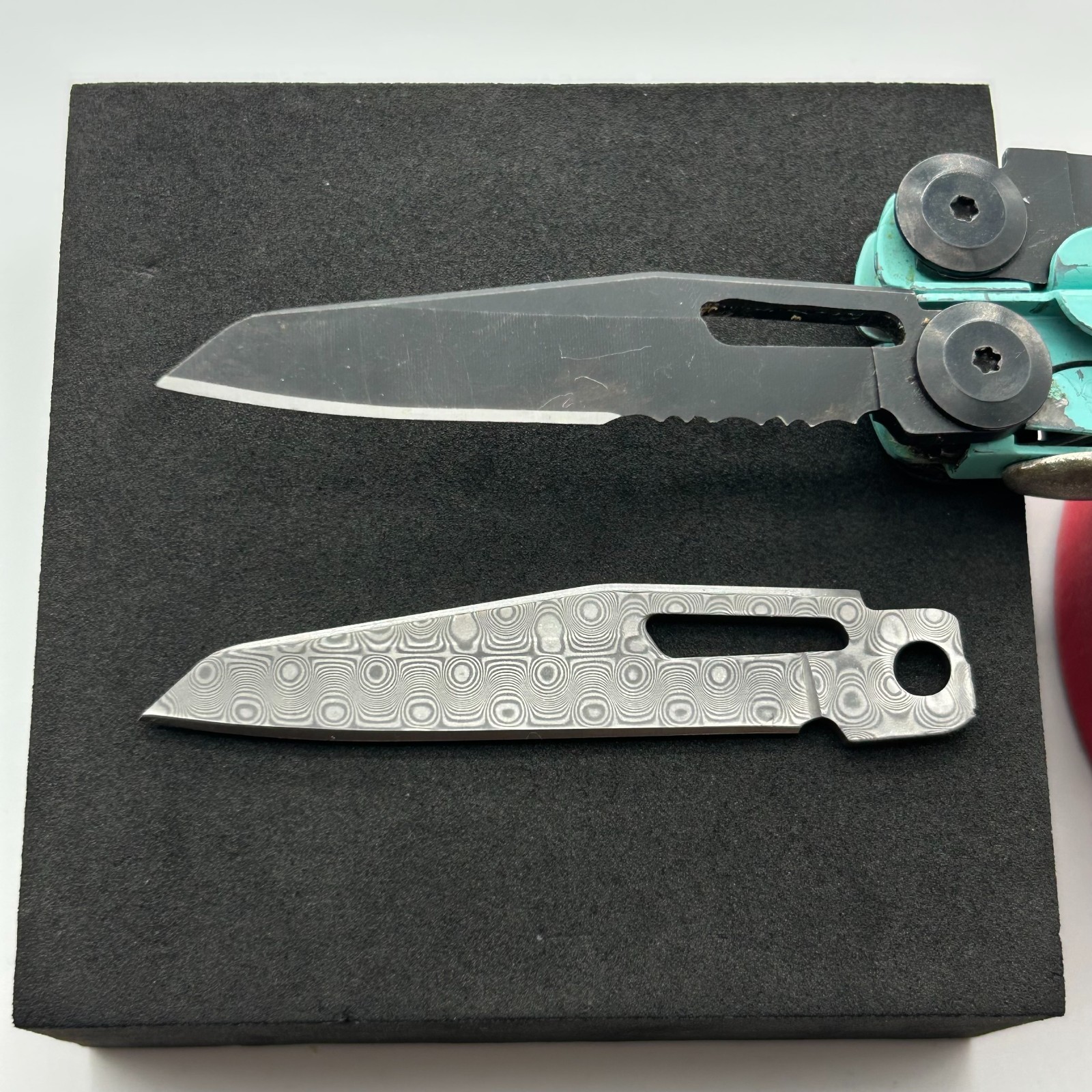 USA Stock VG10 Damascus Blade For Leatherman Signal EDC Upgrade