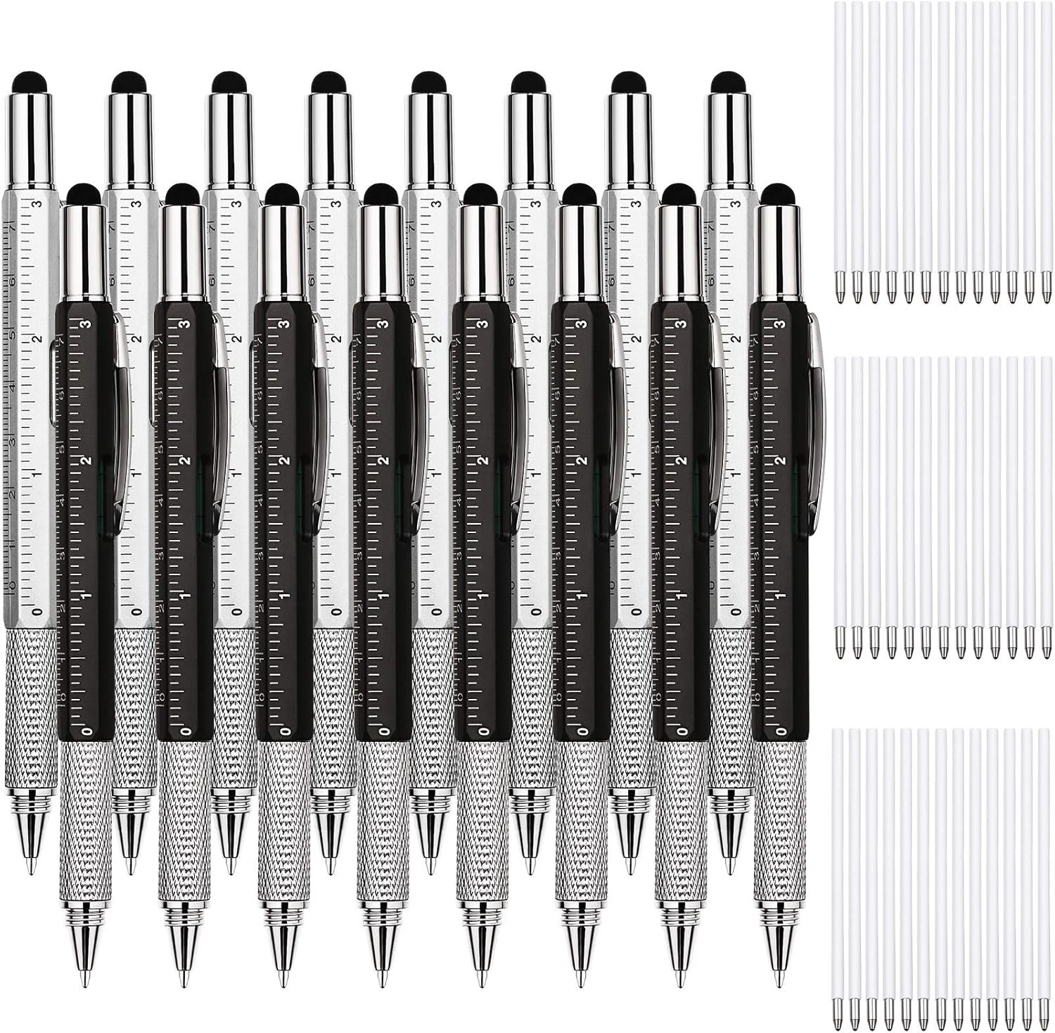 Zhanmai 16 Pcs 6 in 1 Multitool Pen Gifts for Men Dad Husband Multi Tool Pen wit