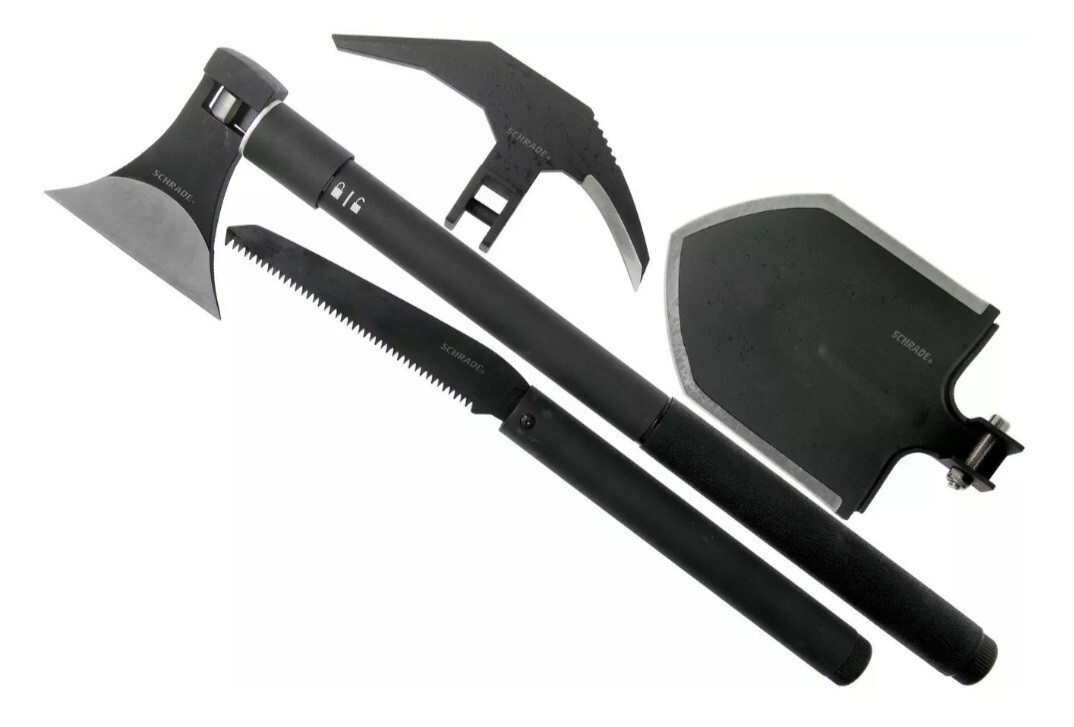 SCHRADE OUTDOOR Survival/Tactical QUICK CHANGE Multi Tools Pick/Axe/Hammer/Saw
