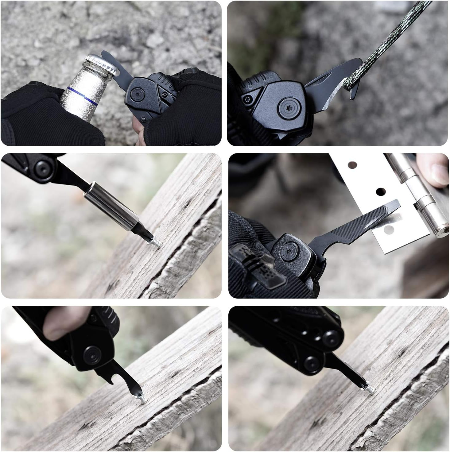 15 in 1 Multitool Pliers, Fire Starter,Whistle,Scissors,Screwdriver, Christmas B
