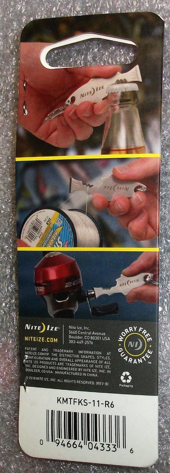 2 GENUINE NITE IZE DOOHICKEY FISHKEY MULTI-TOOL BOTTLE OPENER SCREWDRIVER KNIFE