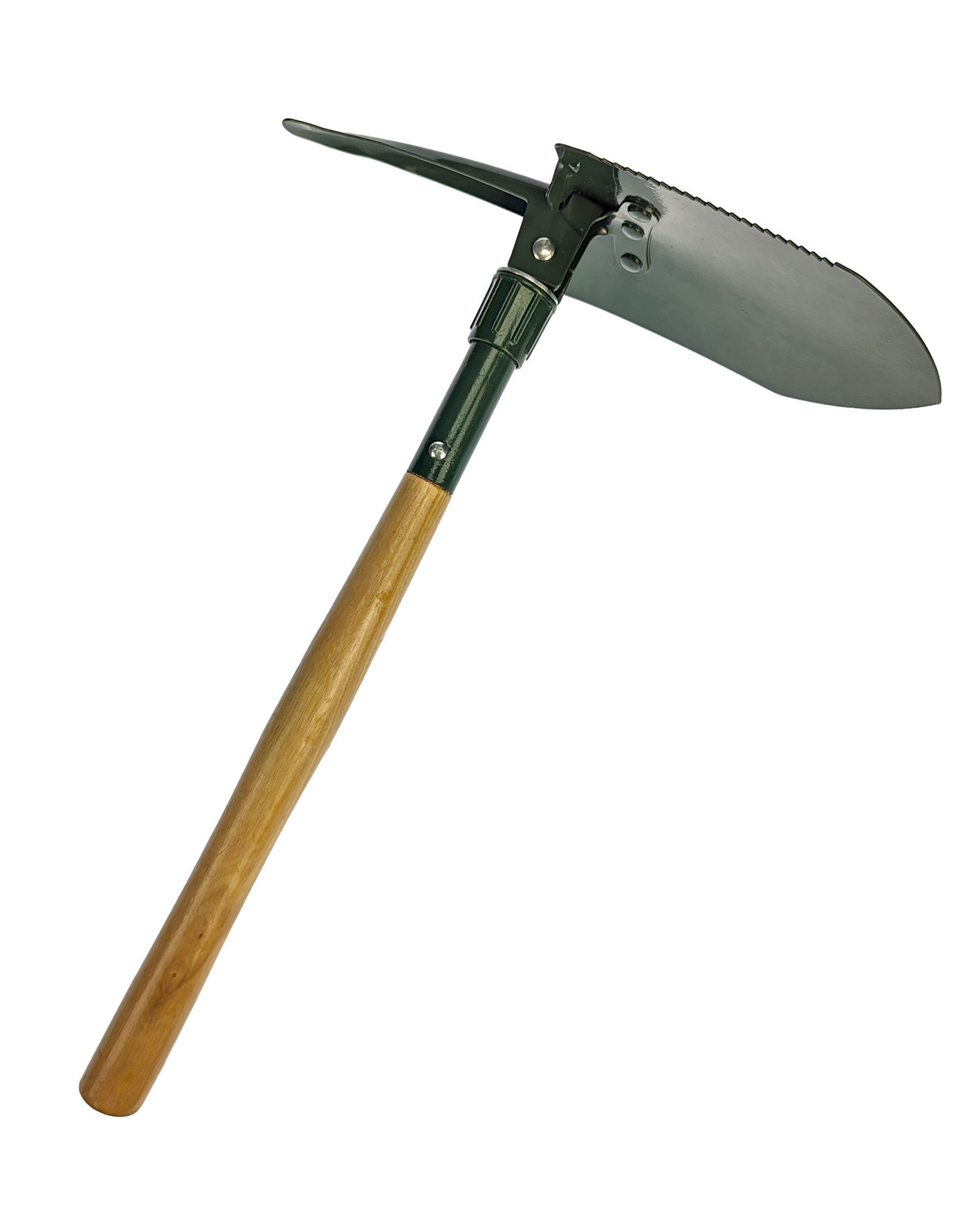 24-1/4″ 45 HRC Hardness Steel Shovel and Pick with Wood Handle