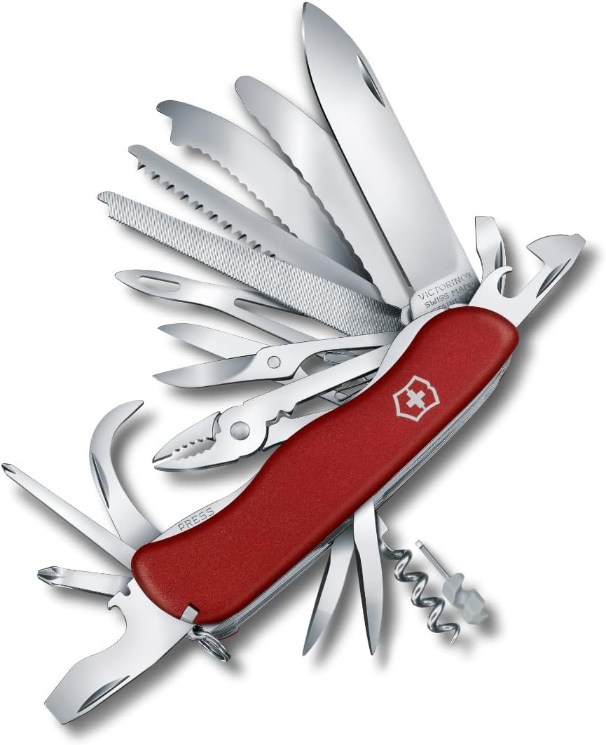 Victorinox 0.8564.XL Work Champ XL 31 Function Swiss Army Pocket Knife Red New