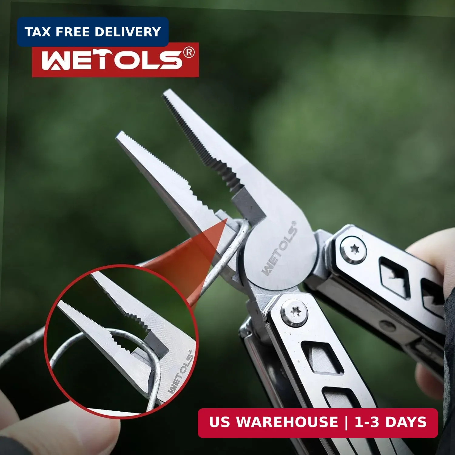 Multitool with Pocket Knife, Birthday Gifts for Men Women Mom Dad, WETOLS 21-in-