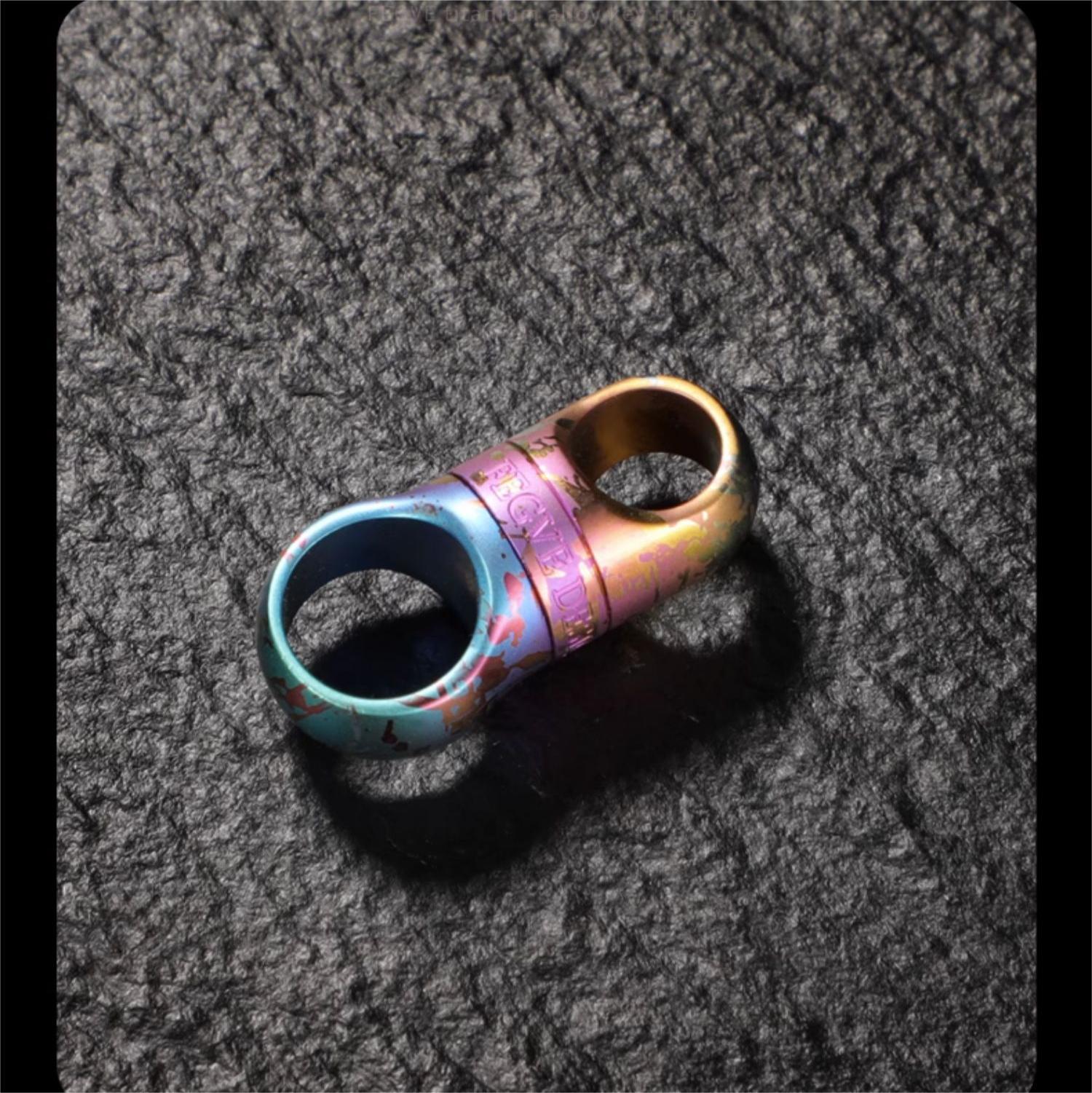 Titanium Alloy Swivel Key Chain Ring Keychain Connector 360° Rotatable Joint