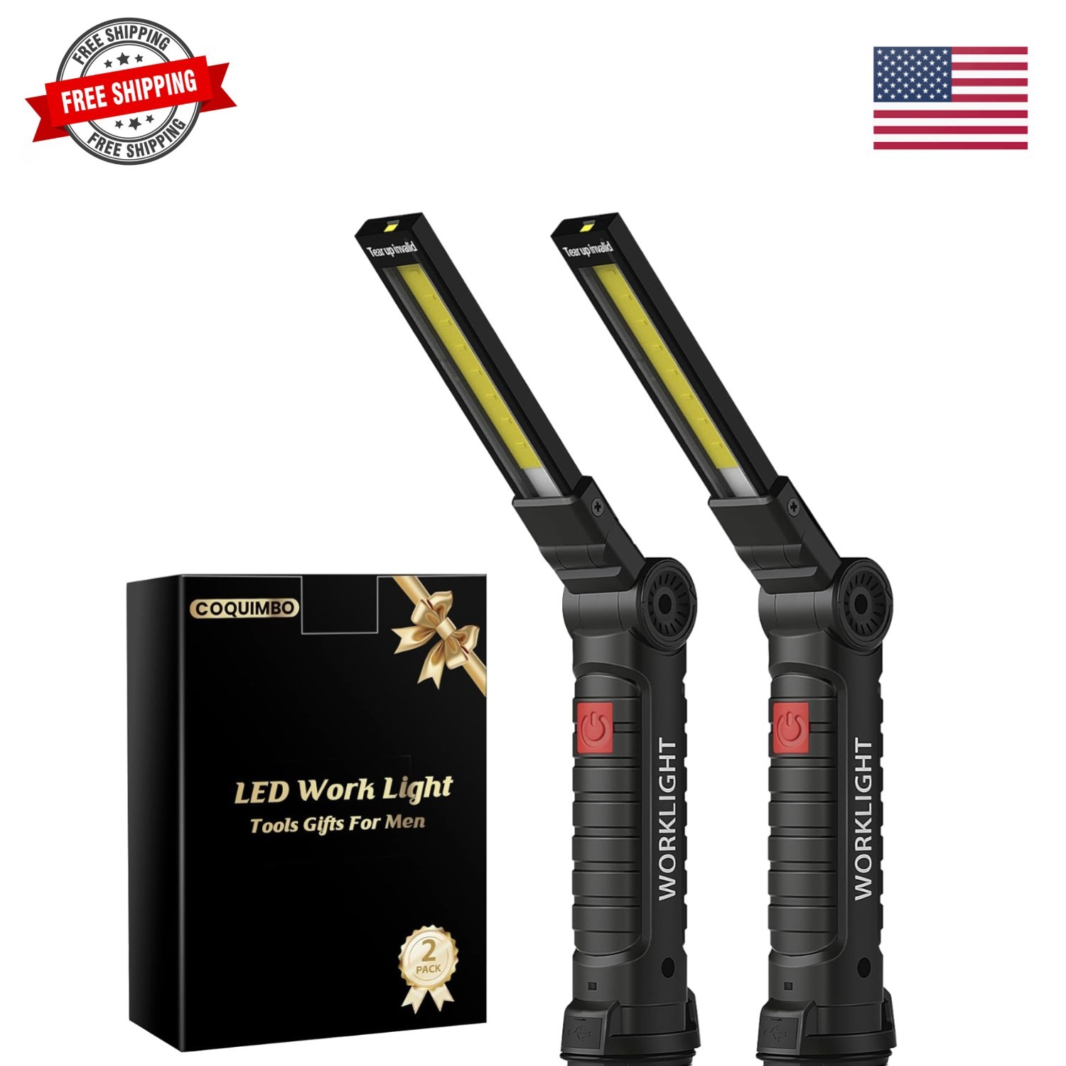 Tool Gifts for Men Dad Husband, Rechargeable LED Work Light BBQ Grill Accesso…