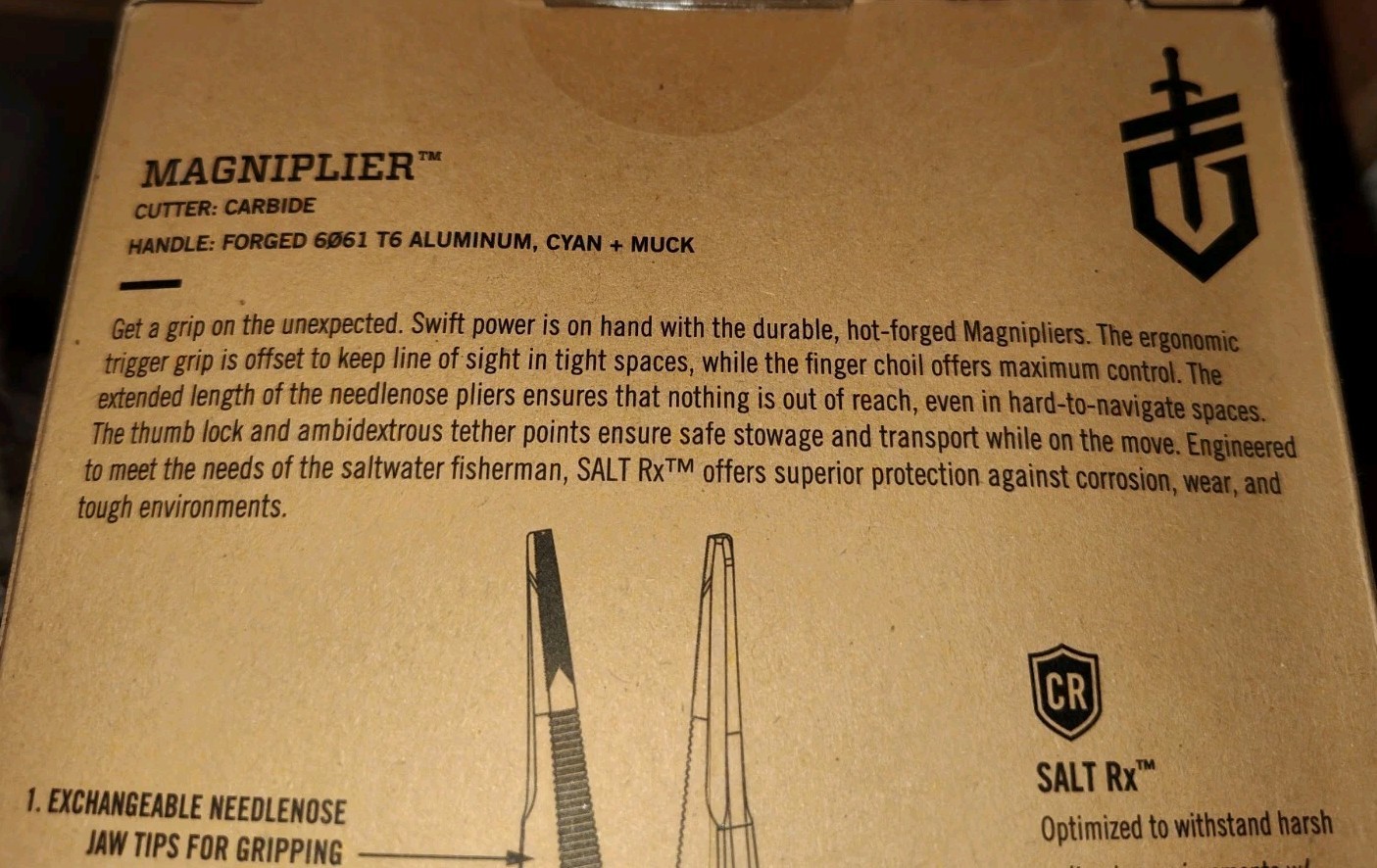 NEW Gerber “Magniplier” Saltwater 8.4″ Needlenose Pliers With SALT RX. 31-003597