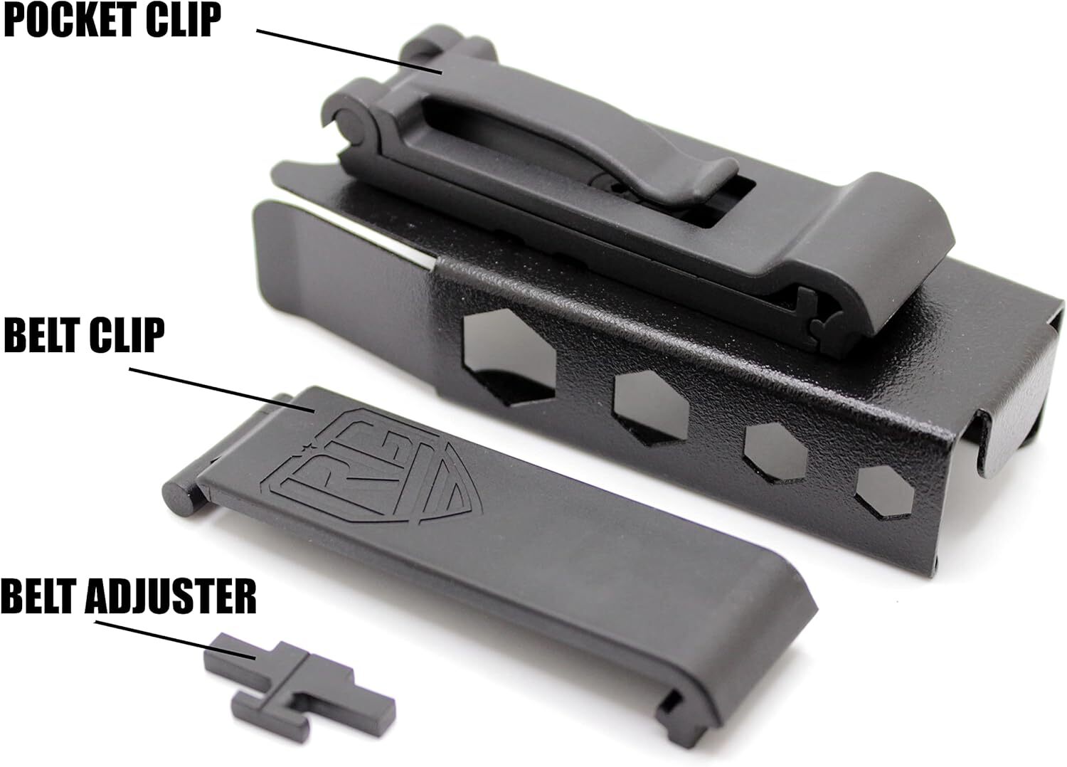 Leatherman SURGE compatible sheath UNIVERSAL BELT SIZE & ROTATABLE BELT CLIP..