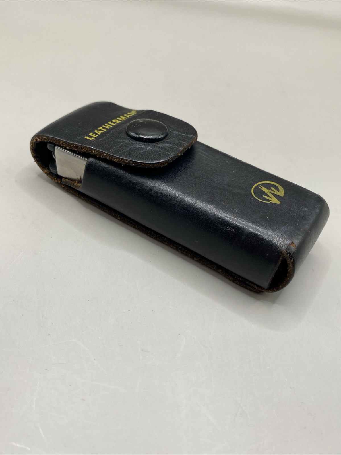 Vintage Leatherman Kick 12 Tools Retired with Leather Case Great!