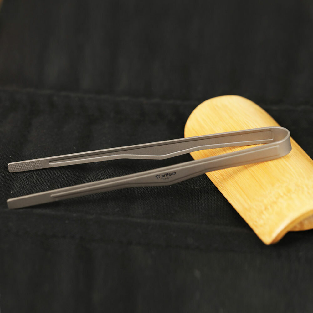 Tiartisan Titanium Barbecue Clip BBQ Outdoor Camping Tool Multi-function Folder