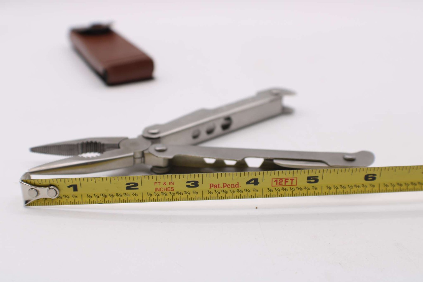 American Camper Multi-Tool Pliers Screwdriver Can Opener Leather Belt Case Inc