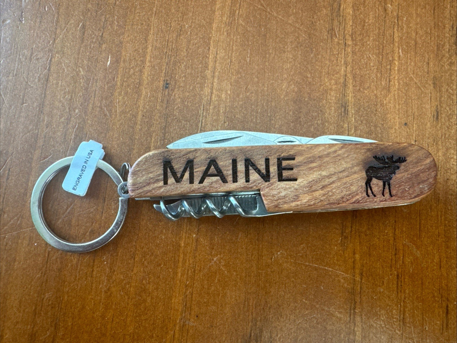 MAINE Engraved Stainless Multi-tool Army Knife