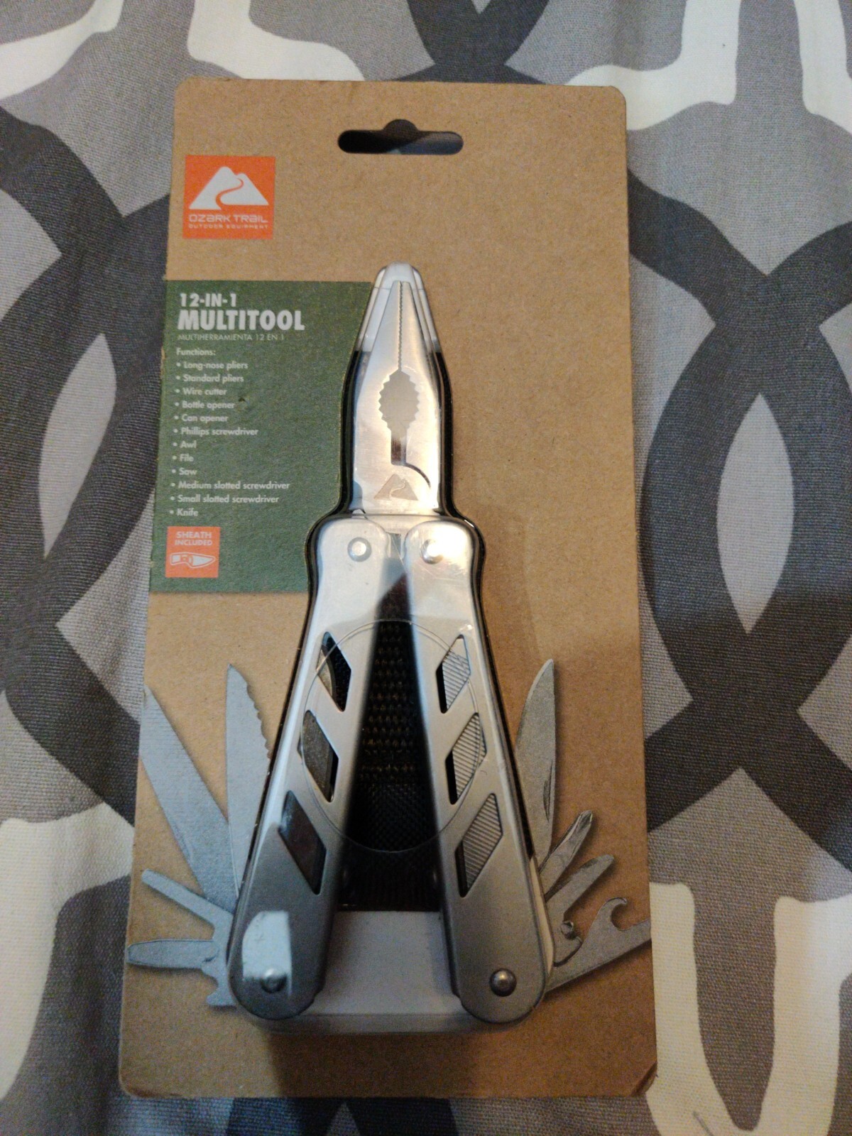 Ozark Trail 12 in 1 Multi-Tool Stainless Holder Outdoor Equipment Multi Tool