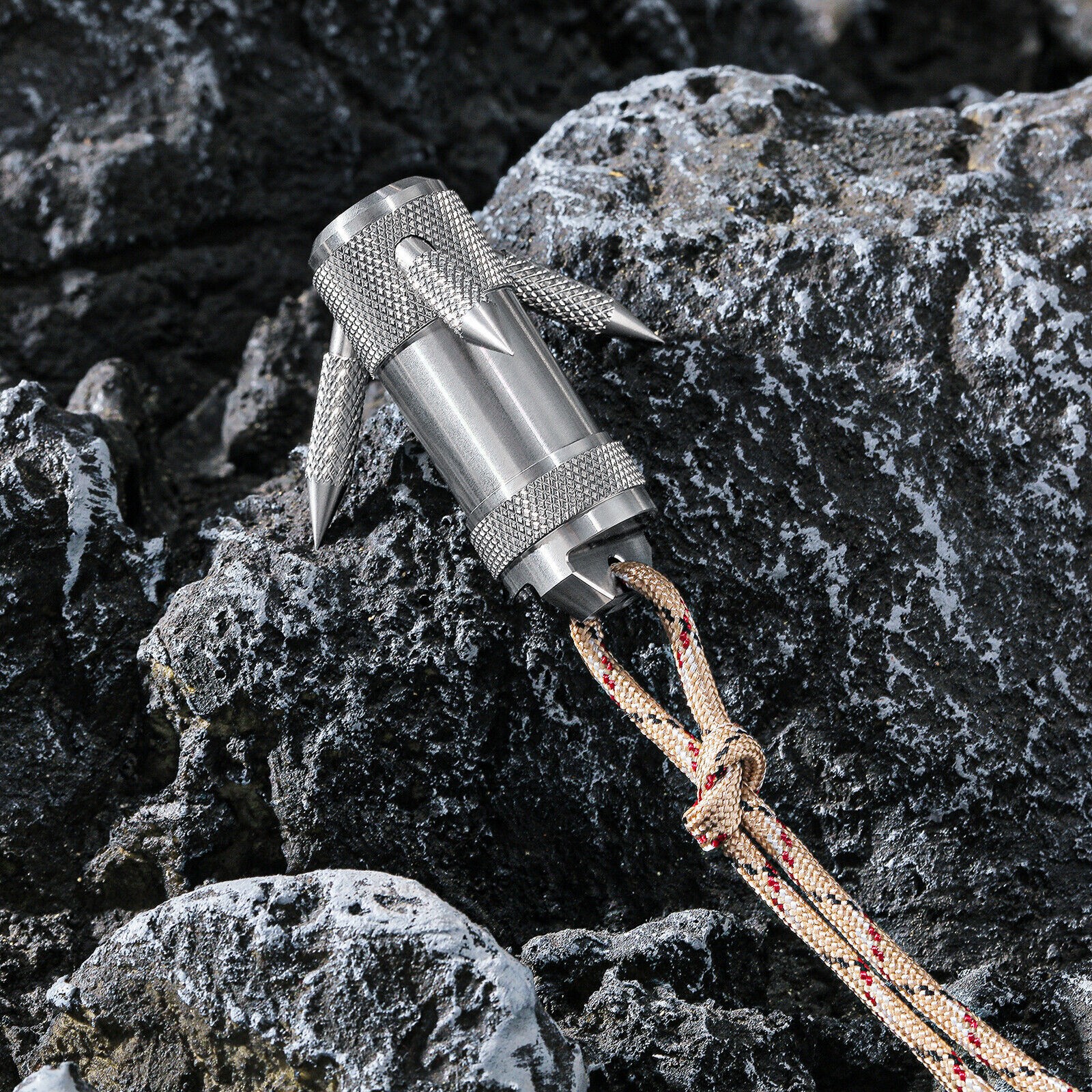 EDC Capsule Grappling Hook Waterproof Container Throw Out Hook Anchor Tool