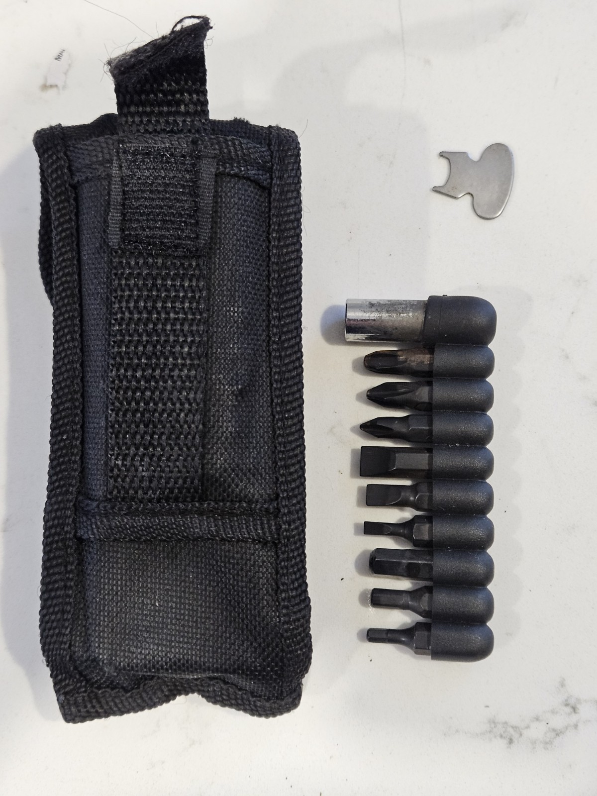 Stainless Steel Multi Tool Pliers Knife Saw Screwdrivers w/ Case & Bit Set