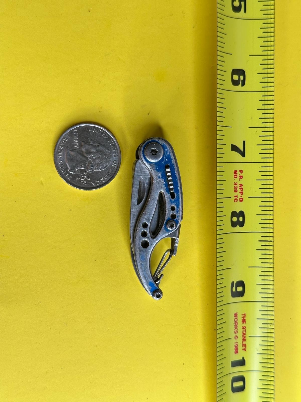 Gerber CURVE 15805161 Blue Mini Multi Tool Knife,Opener Bottle,screwdriver- – –