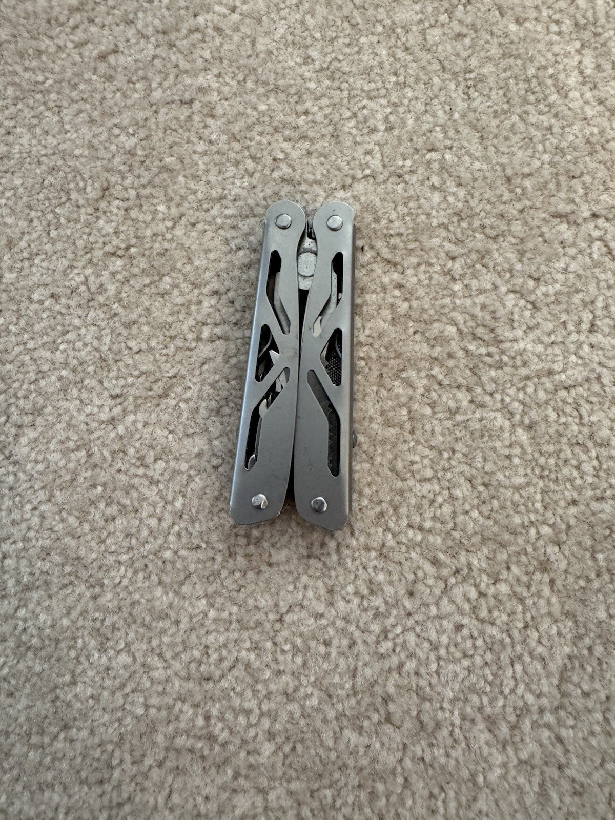 Stainless Steel Folding Multi-Tool Pliers Knife File Bottle & Can Opener Silver