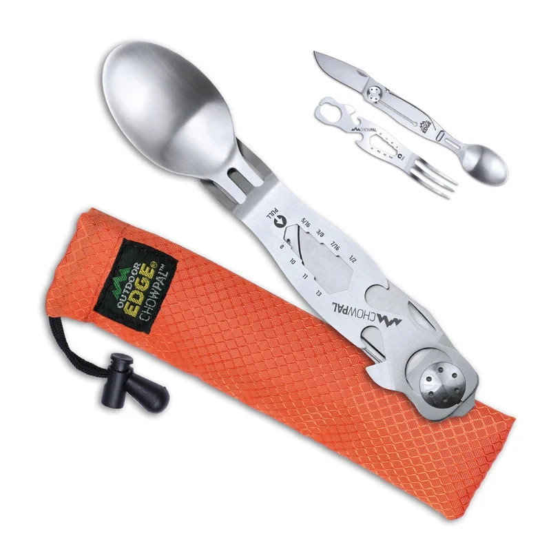 Outdoor Edge ChowPal & ChowLite Multitool Fork Spoon Can Opener #CPL-10C-CWL-20C