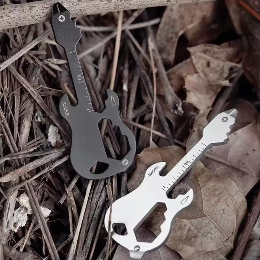 Outdoor Camping Gift EDC Tool Card Multifunctional Keychain Pocket Gadget