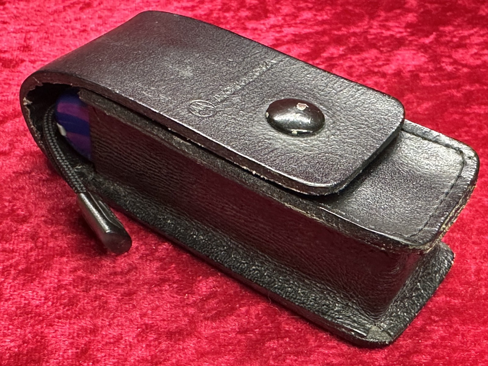 Victorinox Champion-C Motorola Blue Swiss Army Knife w/Pouch Rare Vintage (669)