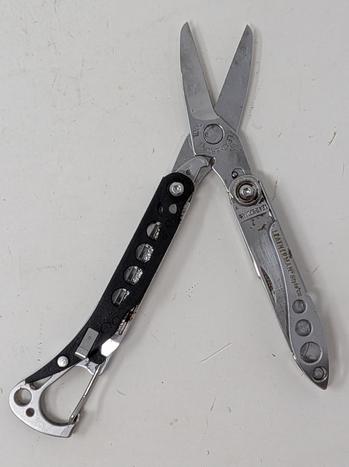 LEATHERMAN STYLE CS Black Multi-Tool Knife File Carabiner