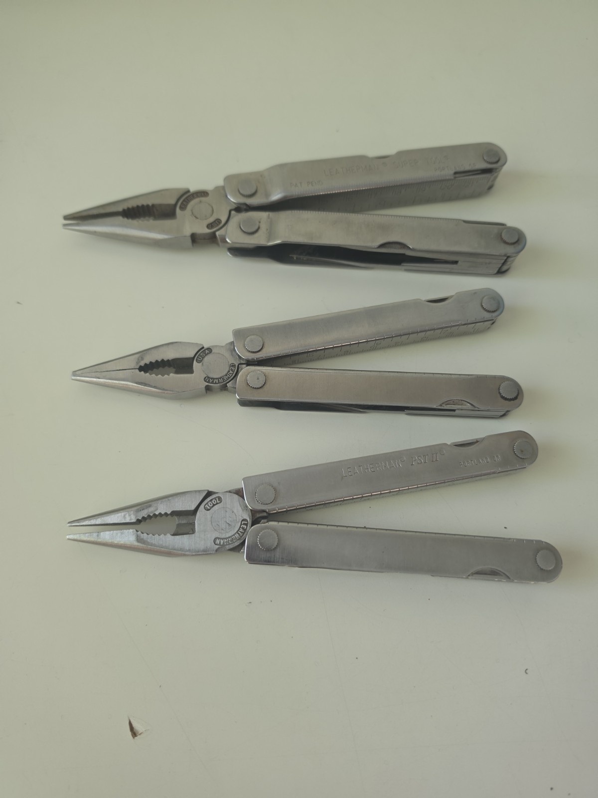Lot Of 3 LEATHERMAN Multi Tools With 2 Leather Sheaths