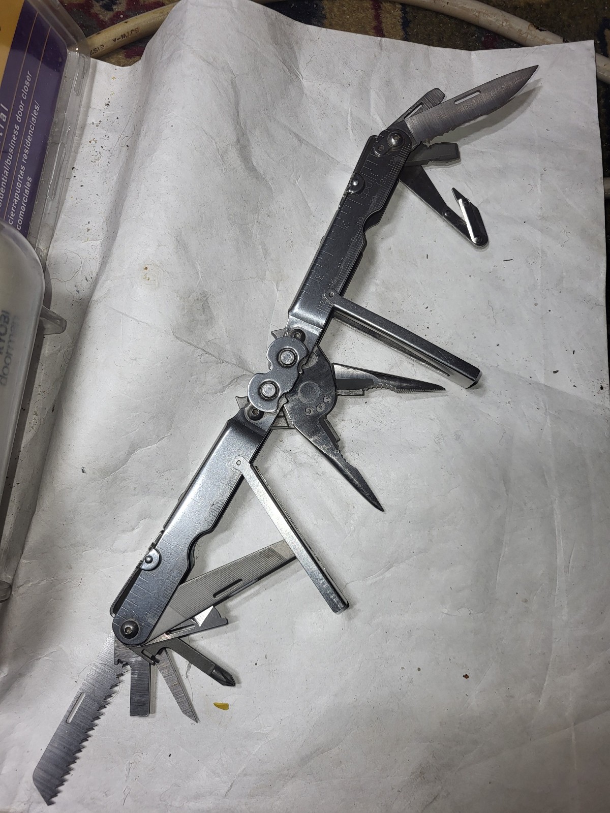 Sog Power Lock Pliers Multi Tool Stainless Steel With Sheath USA