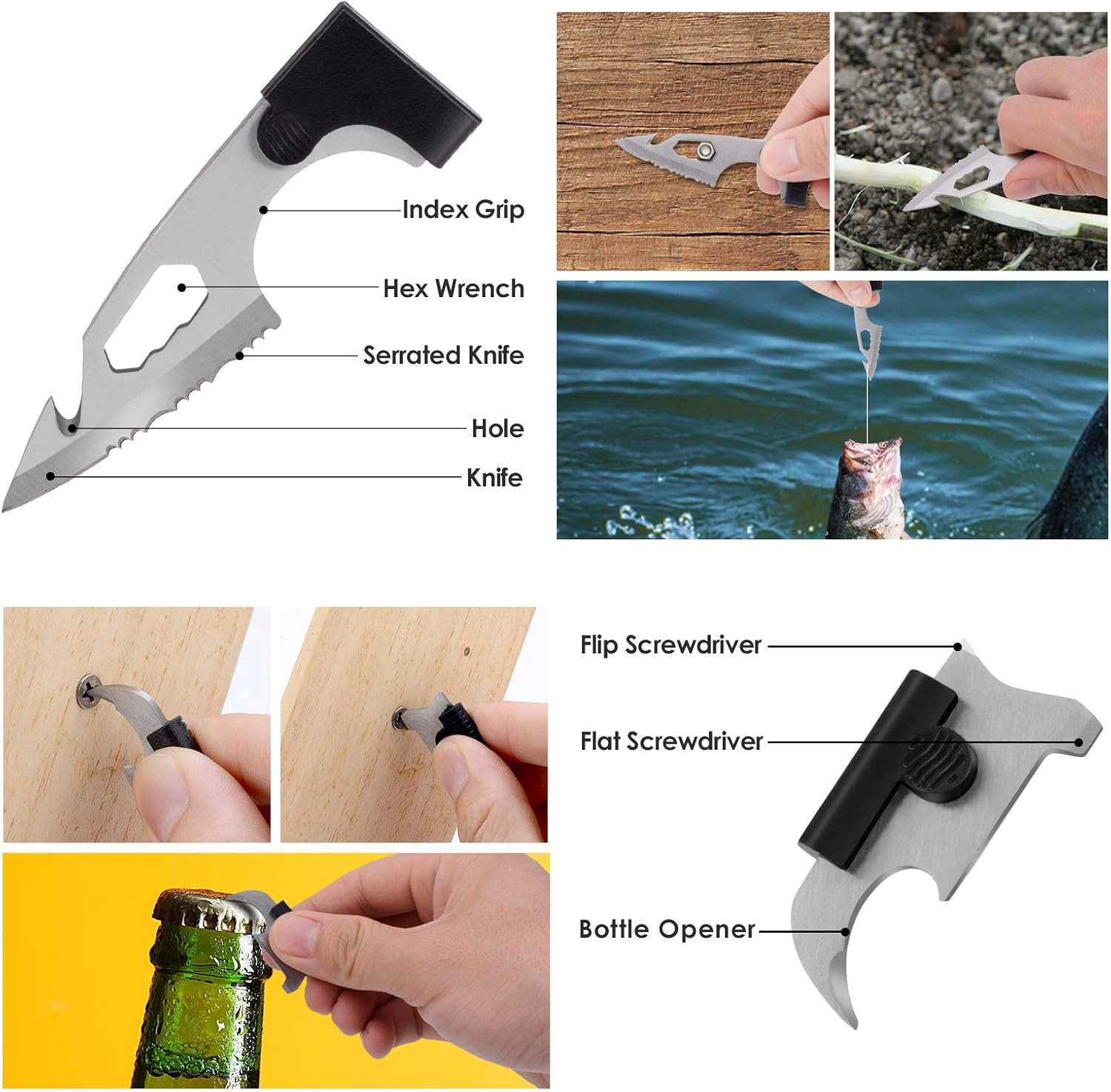 Credit Card Tool Multitool, Christmas Stocking Stuffers 18 in 1 Cool Gadgets, Us