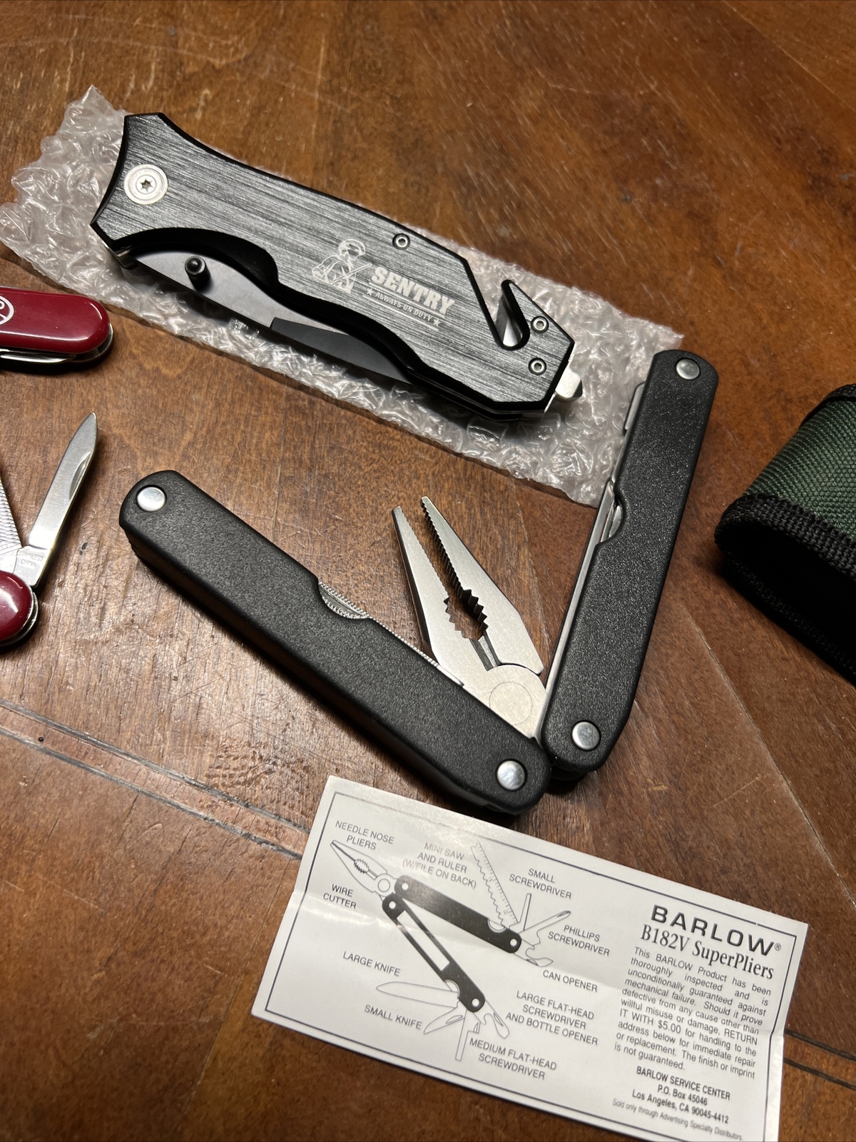Advertising Knife / Multi Tool Lot with logos- Includes Barlow SuperPliers