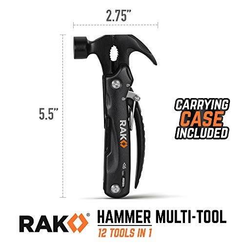 Compact Multitool Hammer – Unique Birthday Gifts for Men – Survival Gear & Campi