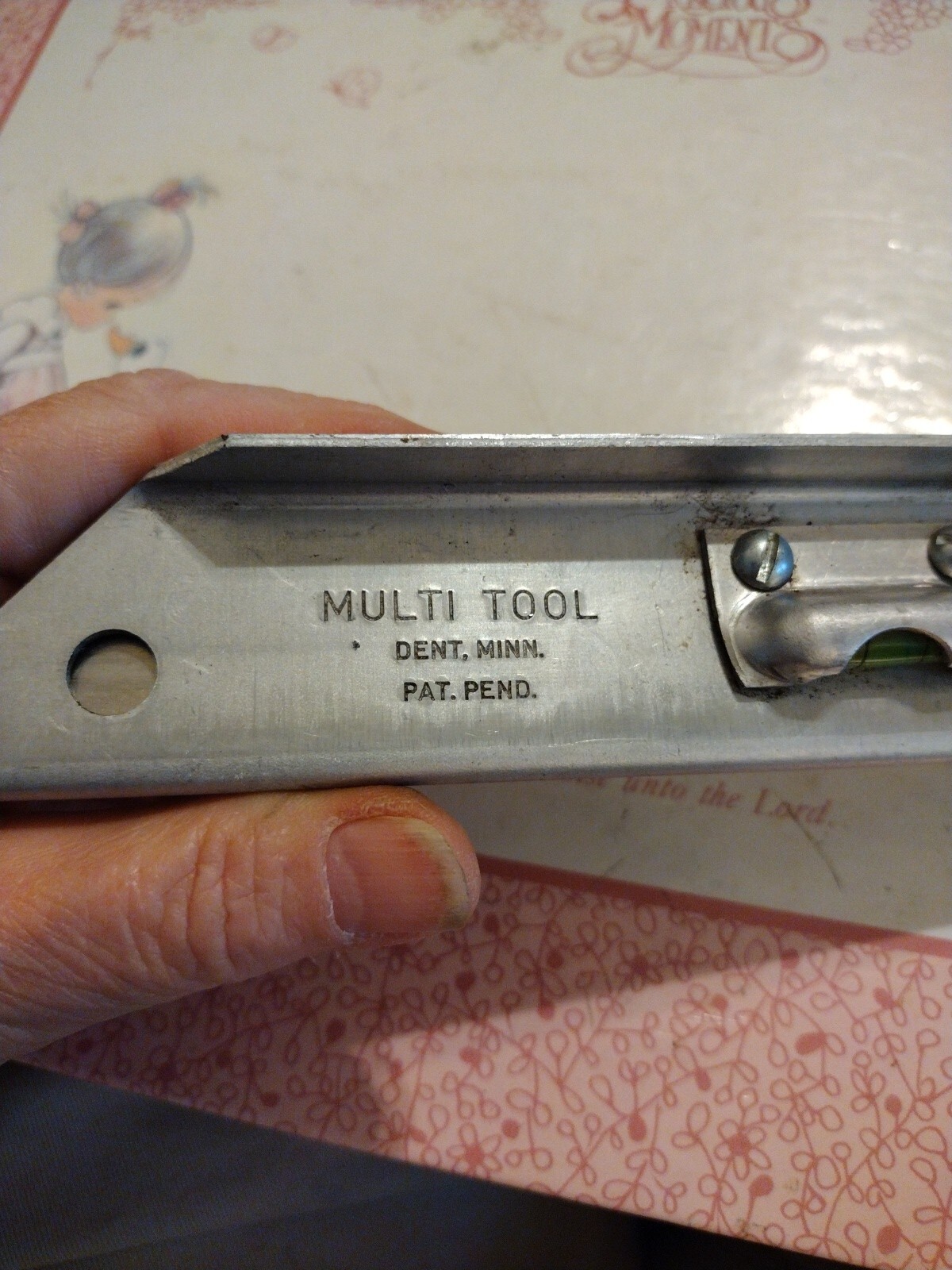 Multi Tool. Dent, Minn. Has A Ruler, Levels, Angle Measure