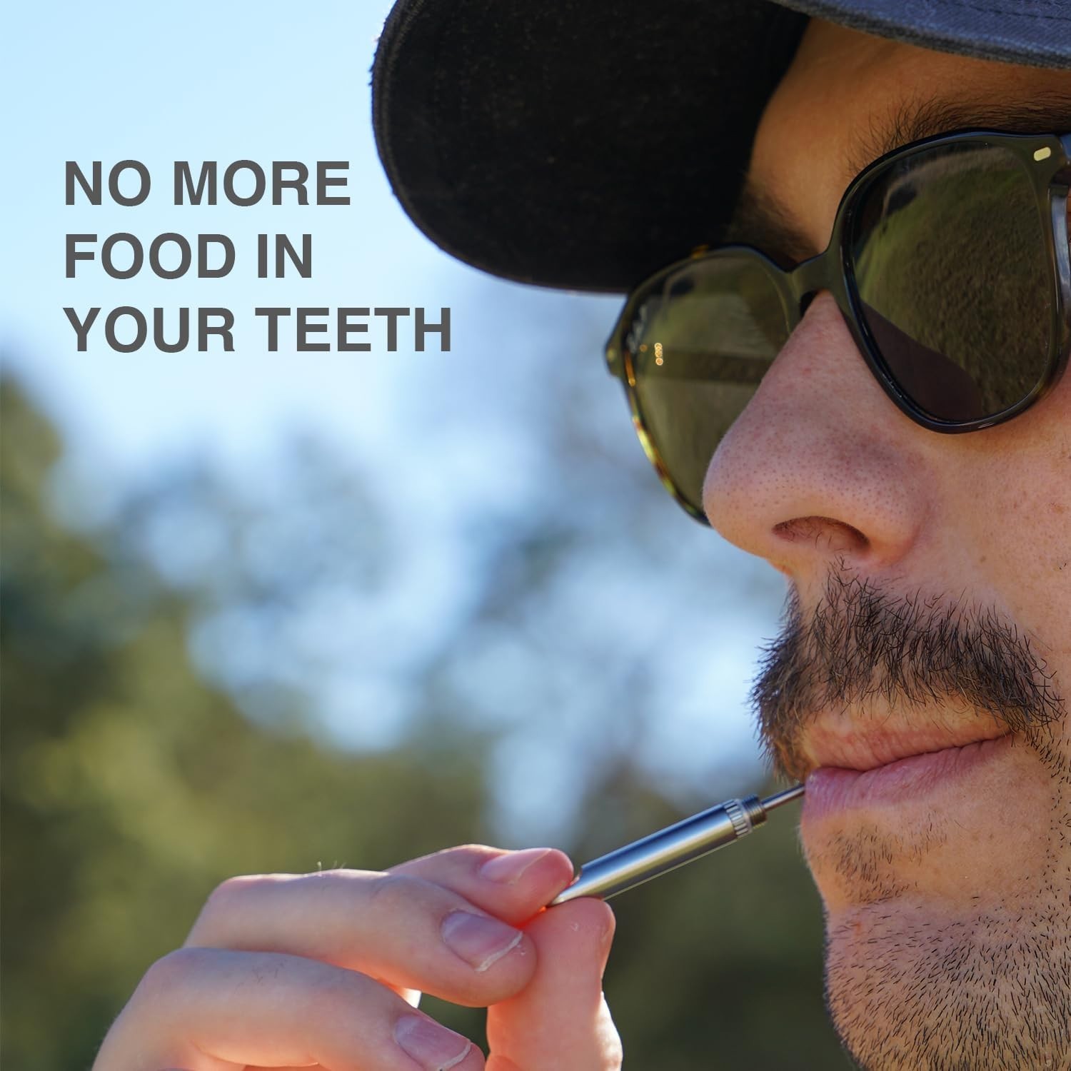 TiPick Titanium Toothpick Holder