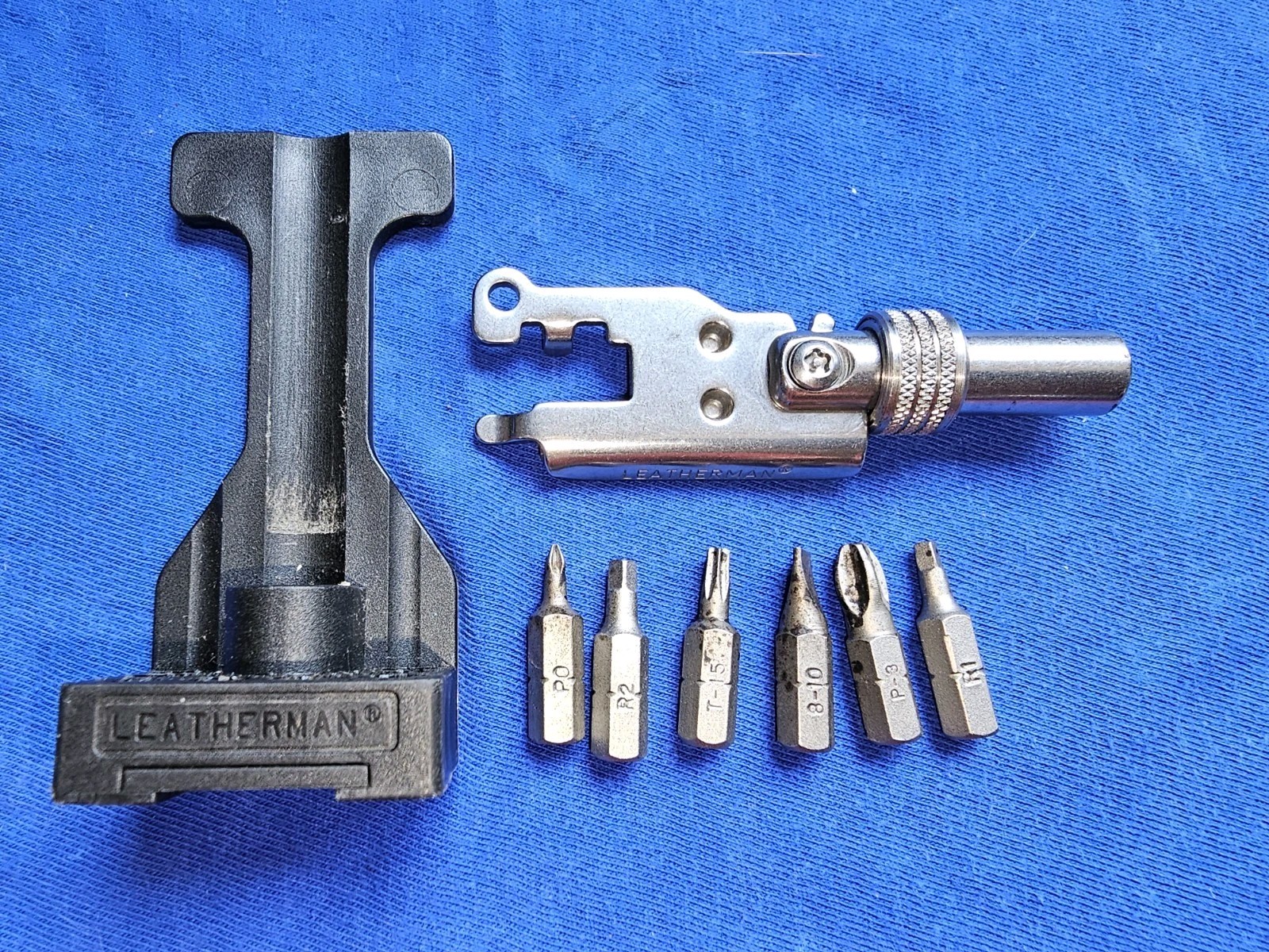 Leatherman Tool Adapter W/ Bits Retired Set Fits Wave and other models.