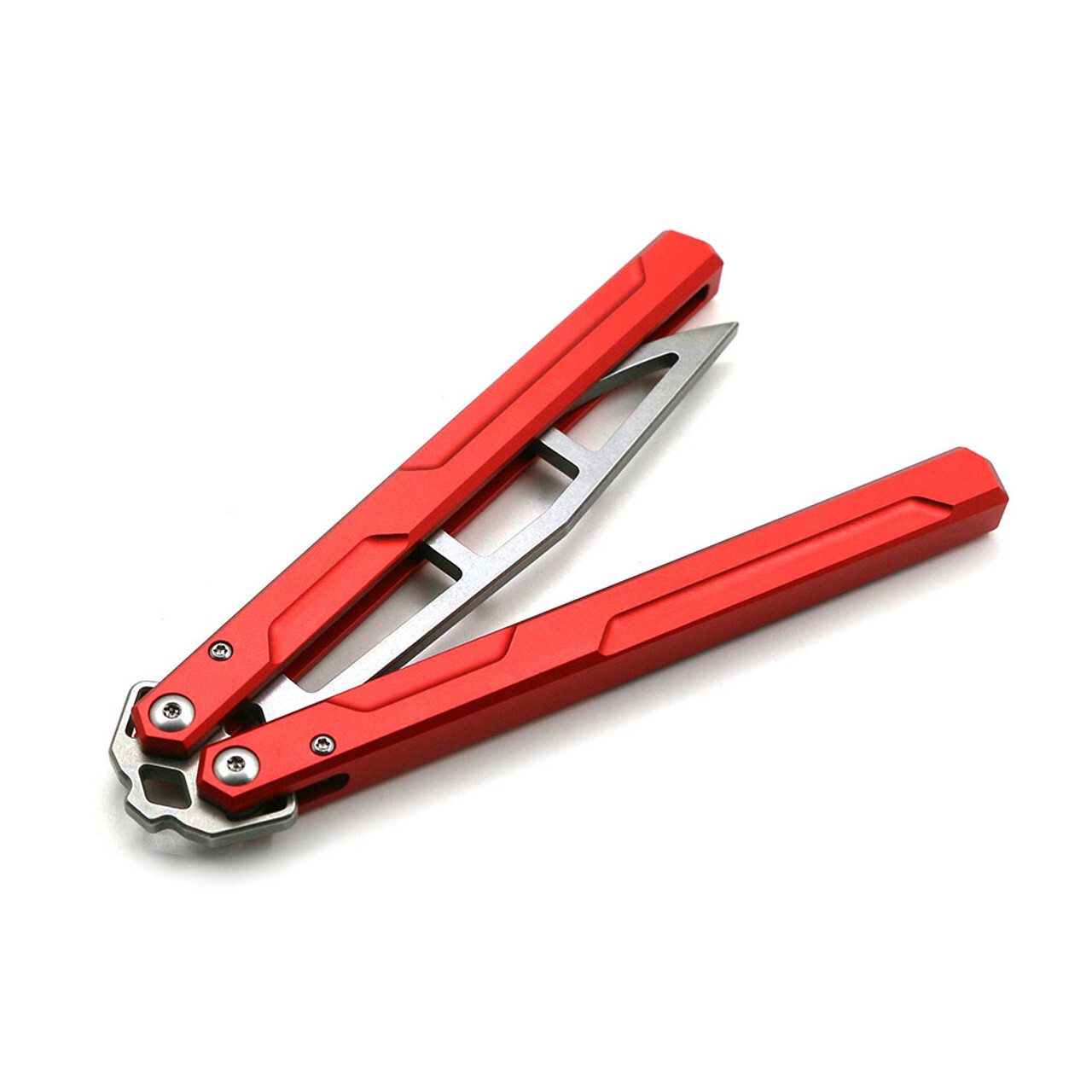 CNC Squid Triton Model Non-Sharp Professional Trainer – Butterfly Red Handle