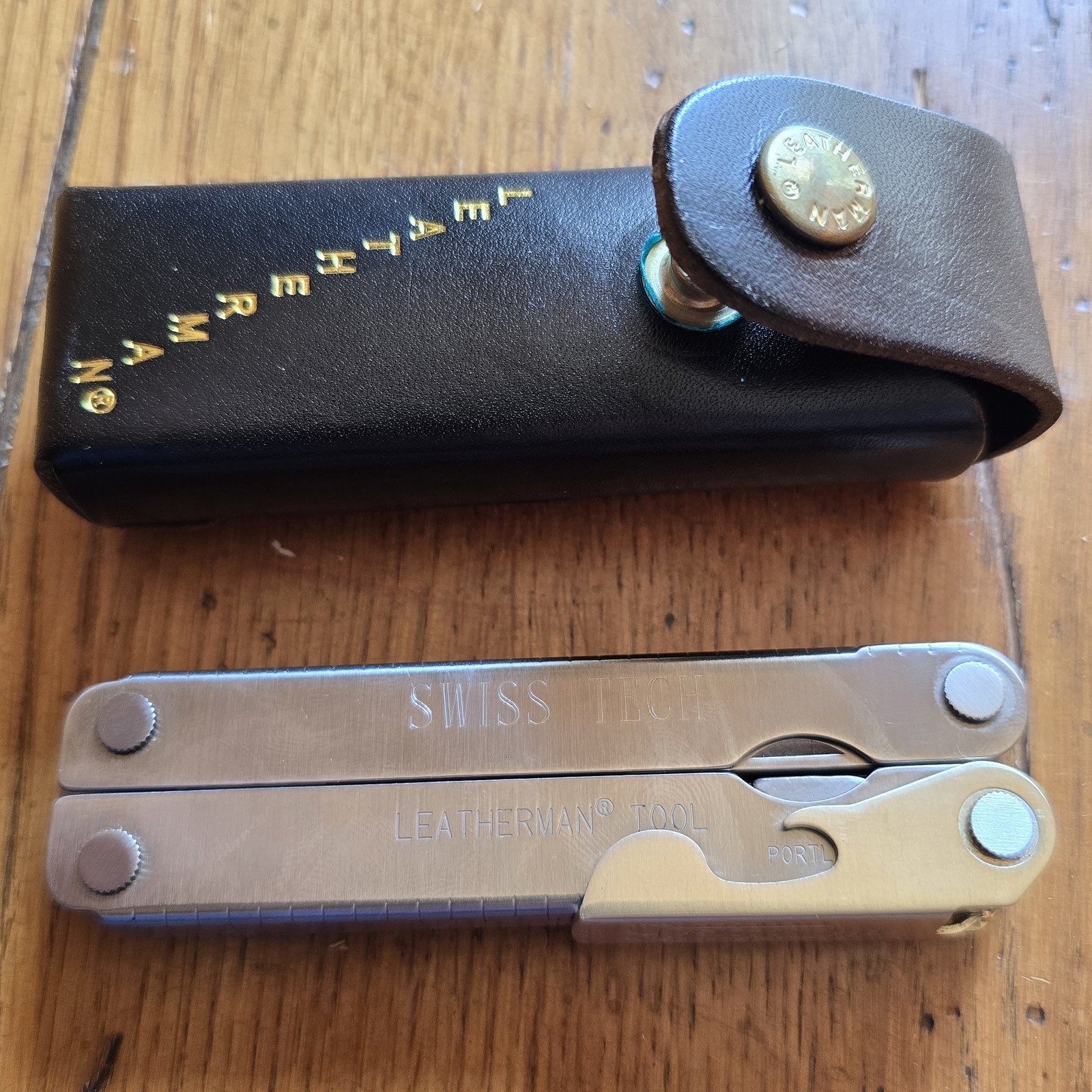 LEATHERMAN FLAIR MULTI TOOL PLIERS KNIFE & LEATHER SHEATH VINTAGE 10/99 NIB