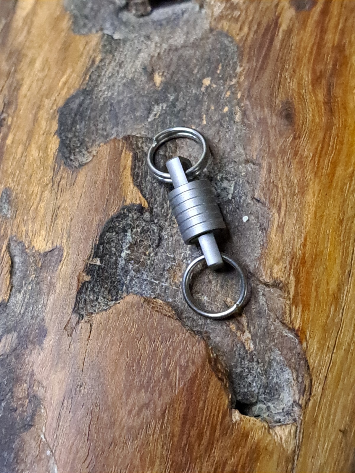 Super Mini Titanium Swivel With 10mm Titanium Keyrings