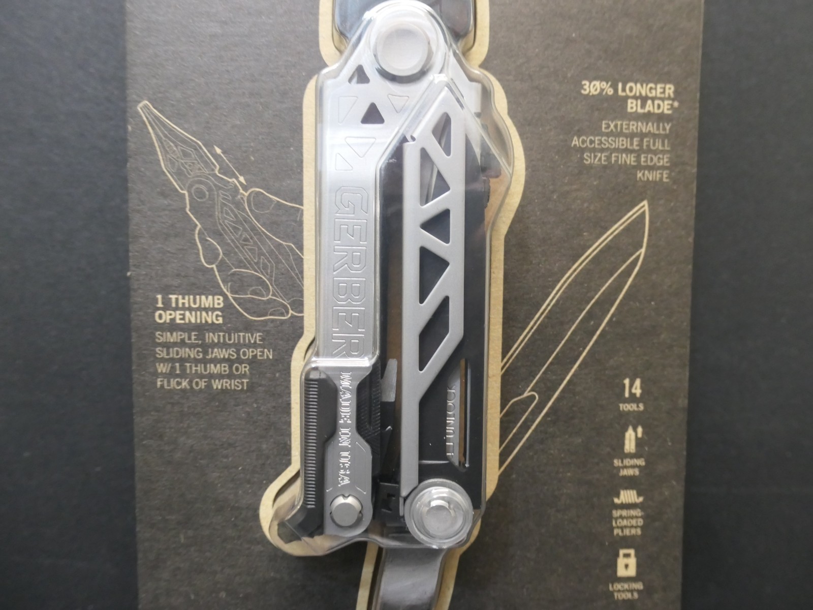 Gerber Center-Drive USA Made Multi-Tool 14 Tools Sheath NEW Factory Sealed