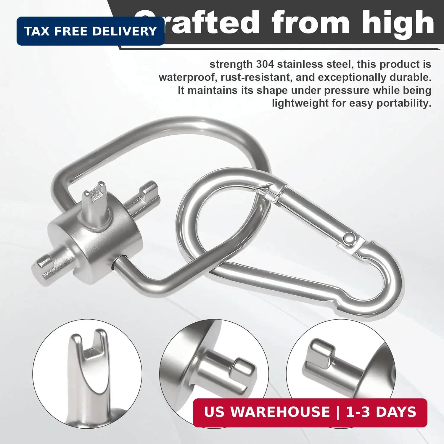 HVAC Tools, Locking Cap Key for Refrigerant Safety Caps, Universal Triple Use Mu