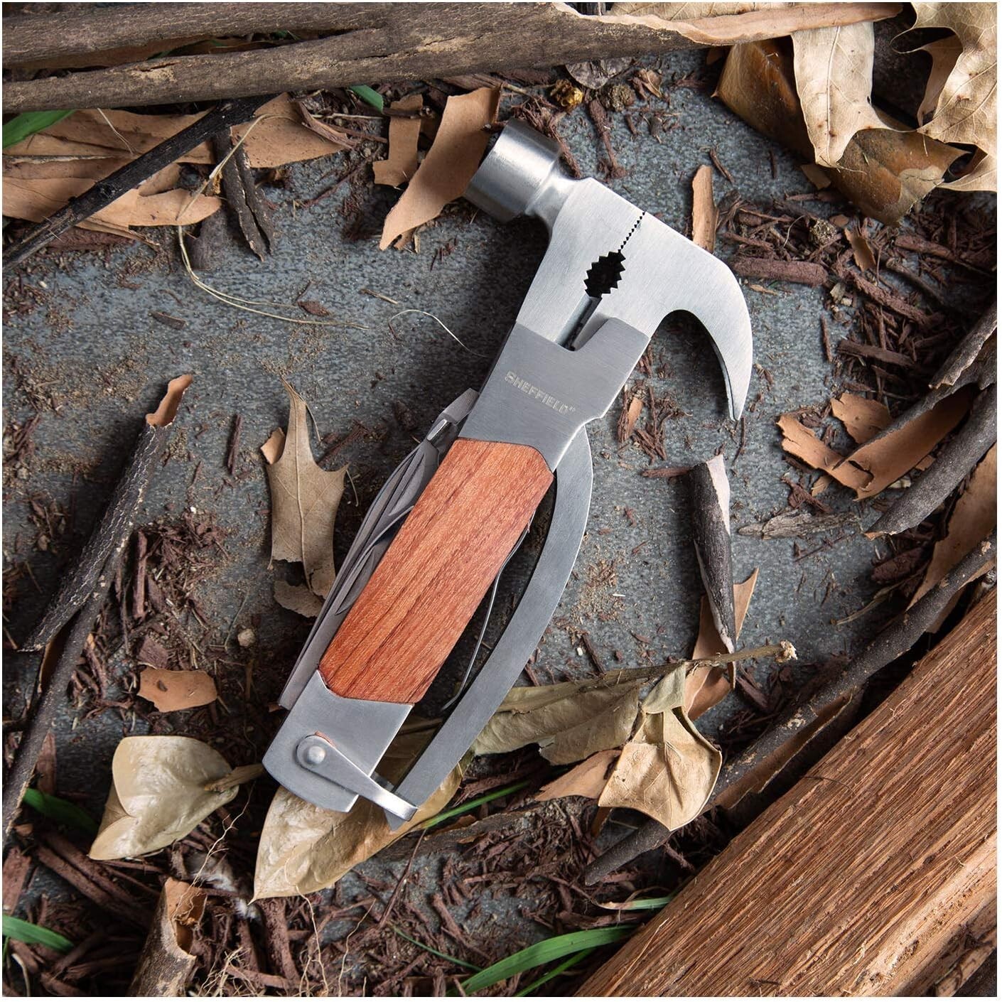 All-in-One 14-in-1 Hammer Multi Tool for Home Repair & Outdoor Adventures