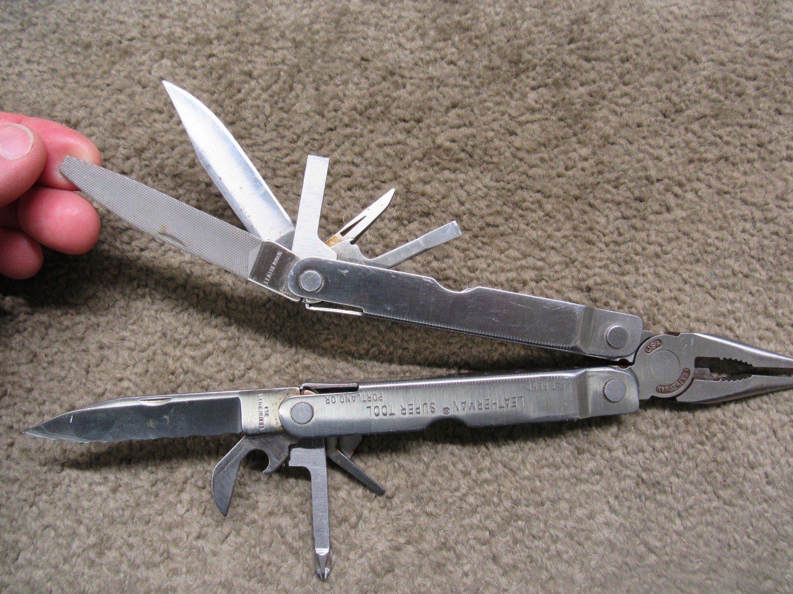 Leatherman Supertool Multi Plier Missing Saw Blade No Sheath 02/ 1995 Dated USA