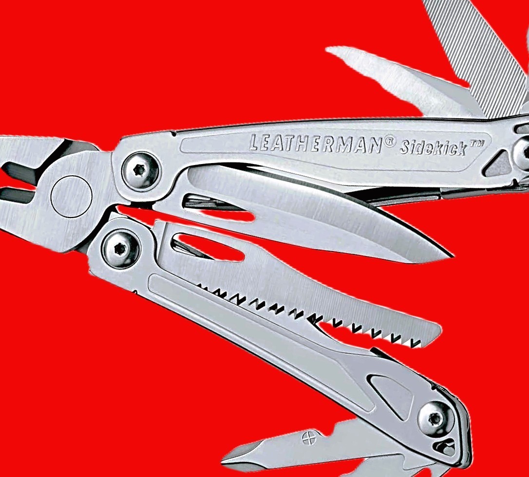 LEATHERMAN SIDEKICK – STAINLESS – MULTIPURPOSE PLIERS – 14 TOOLS – BrandNew 2025