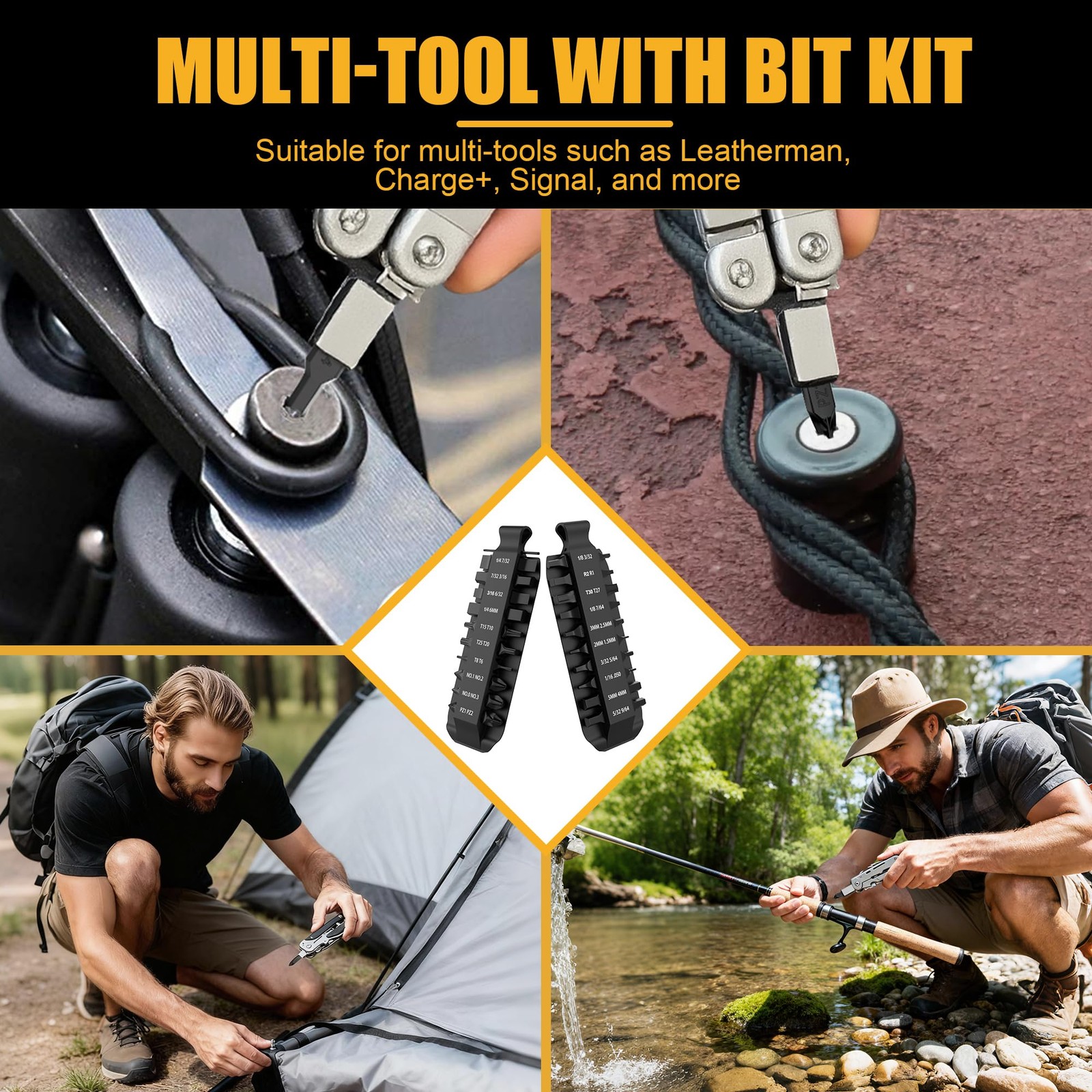 BitKit, 21 DoubleEnded Screwdriver Bits, Flat BitKit Designed for Leatherman …
